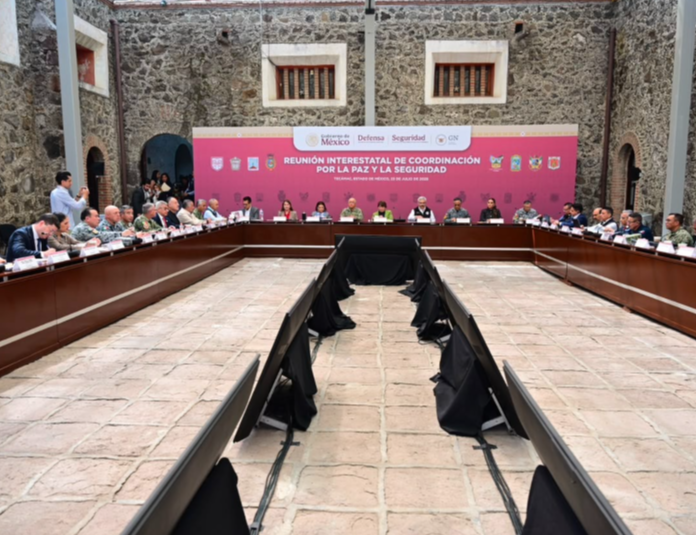Encabeza Delfina Gómez la Reunión Interestatal por la Paz en Tecámac