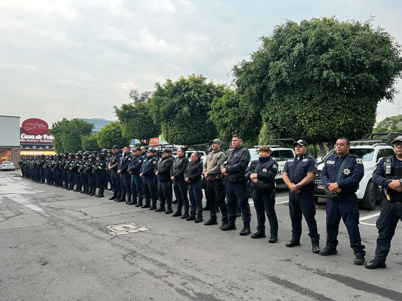 120 elementos vigilarán el Grito de Independencia en Tlalnepantla