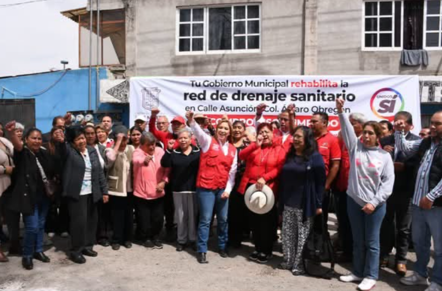 Arrancan nuevas obras de drenaje y pavimentación en San Mateo Atenco