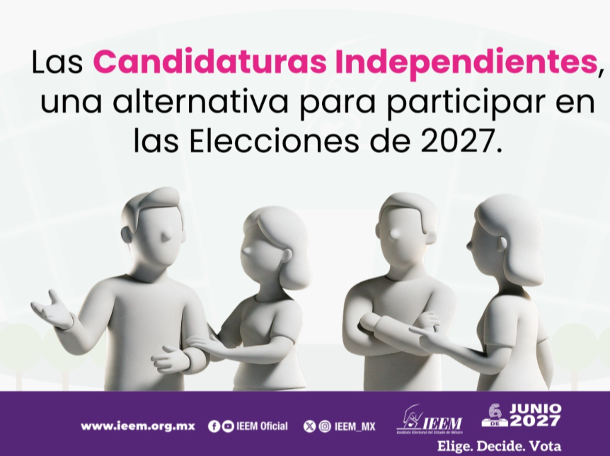 Emite el IEEM convocatoria para candidaturas independientes