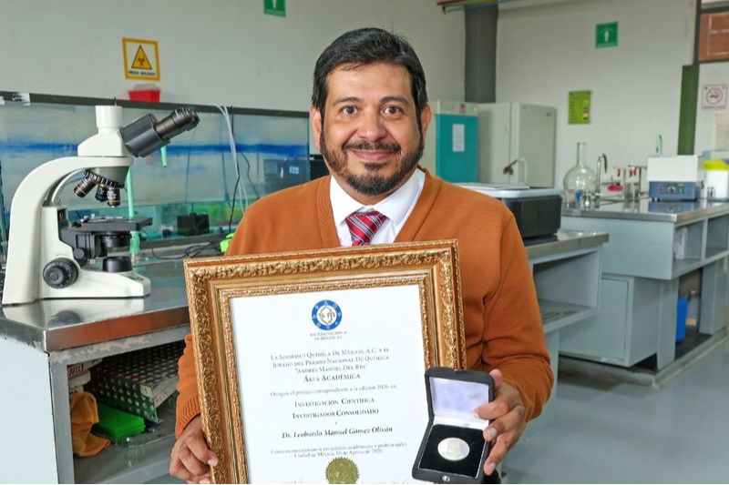 Gana académico UAEMéx el Premio Nacional de Química 2026