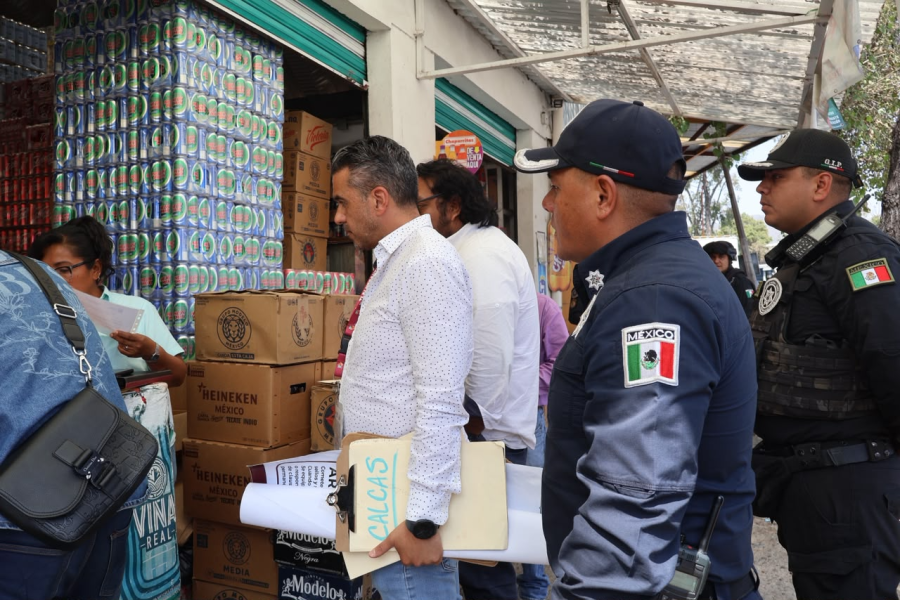 Fortalecen reordenamiento comercial en Tlalnepantla con Operativo Tolteca