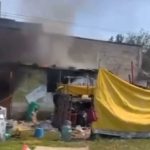 Incendio consume vivienda en San Cristóbal Huichochitlán.