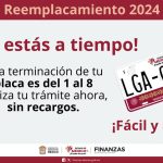 Última oportunidad para obtener beneficios fiscales; concluye 31 de diciembre programa de Reemplacamiento EdoMéx 2024