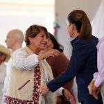 Claudia Sheinbaum y Delfina Gómez entregan Pensiones de Bienestar y anuncian obras en el sur del Estado de México