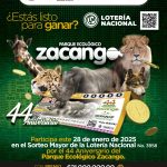 Celebra Parque Ecológico Zacango su 44 aniversario con billete conmemorativo de la Lotería Nacional.