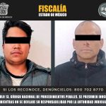 Fiscalía Edoméx ingresa a penales estatales a dos probables implicados en feminicidio en grado de tentativa